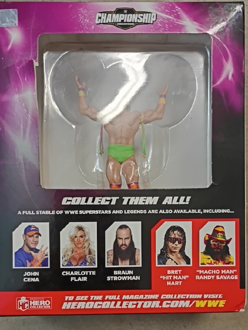 WWE Action Figure with Neon Green Trunks and Multicolor Accessories - Picture 1 of 3